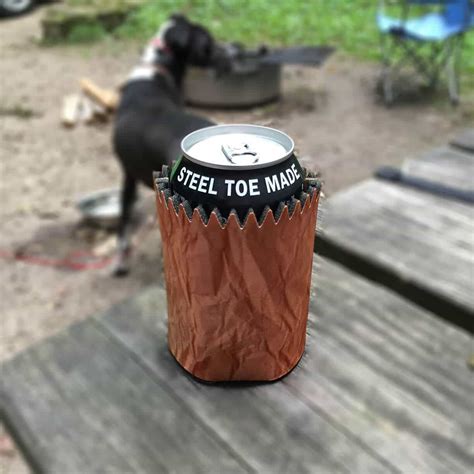 brown bag koozie.